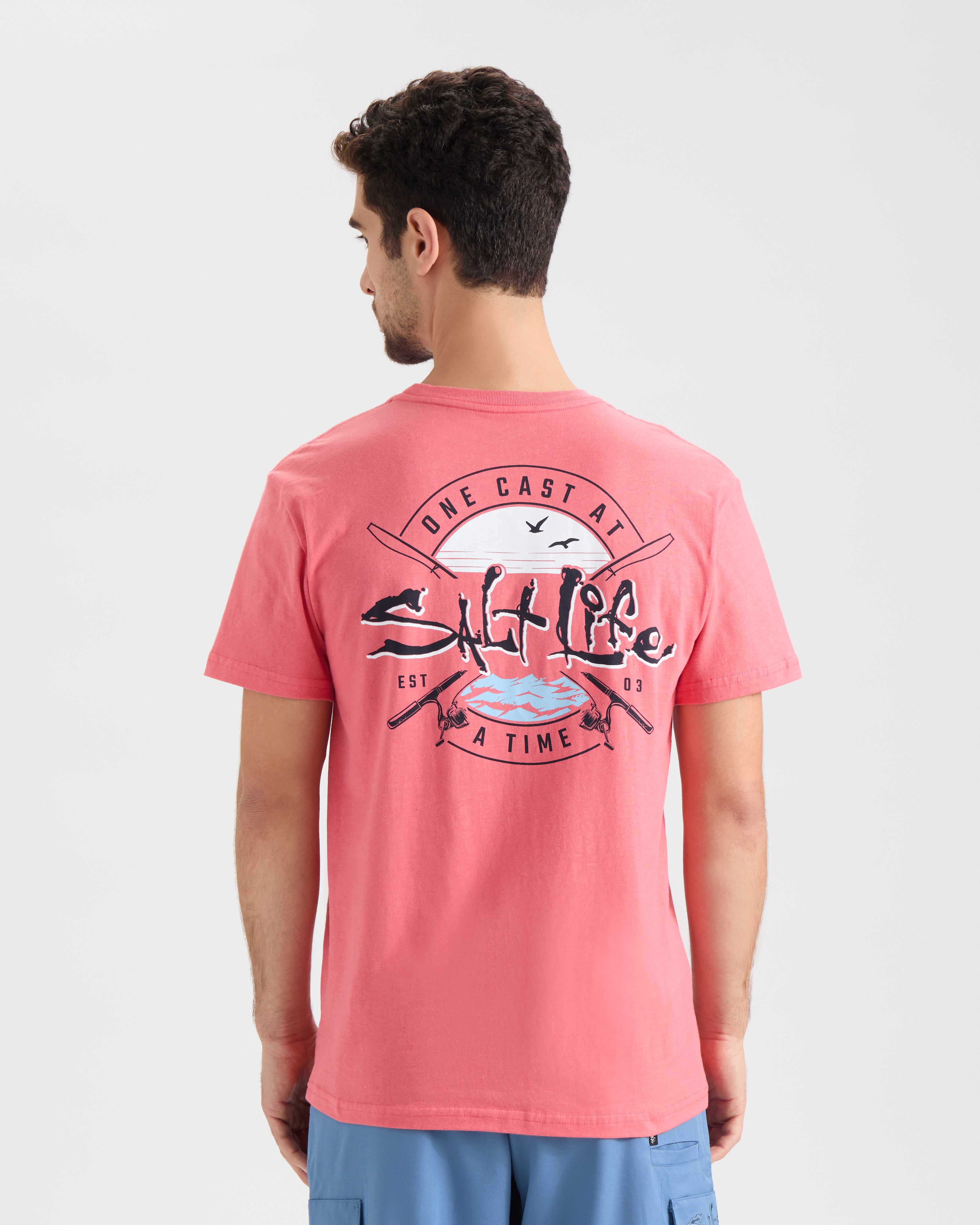 Men's One Cast At A Time Short Sleeve Tee