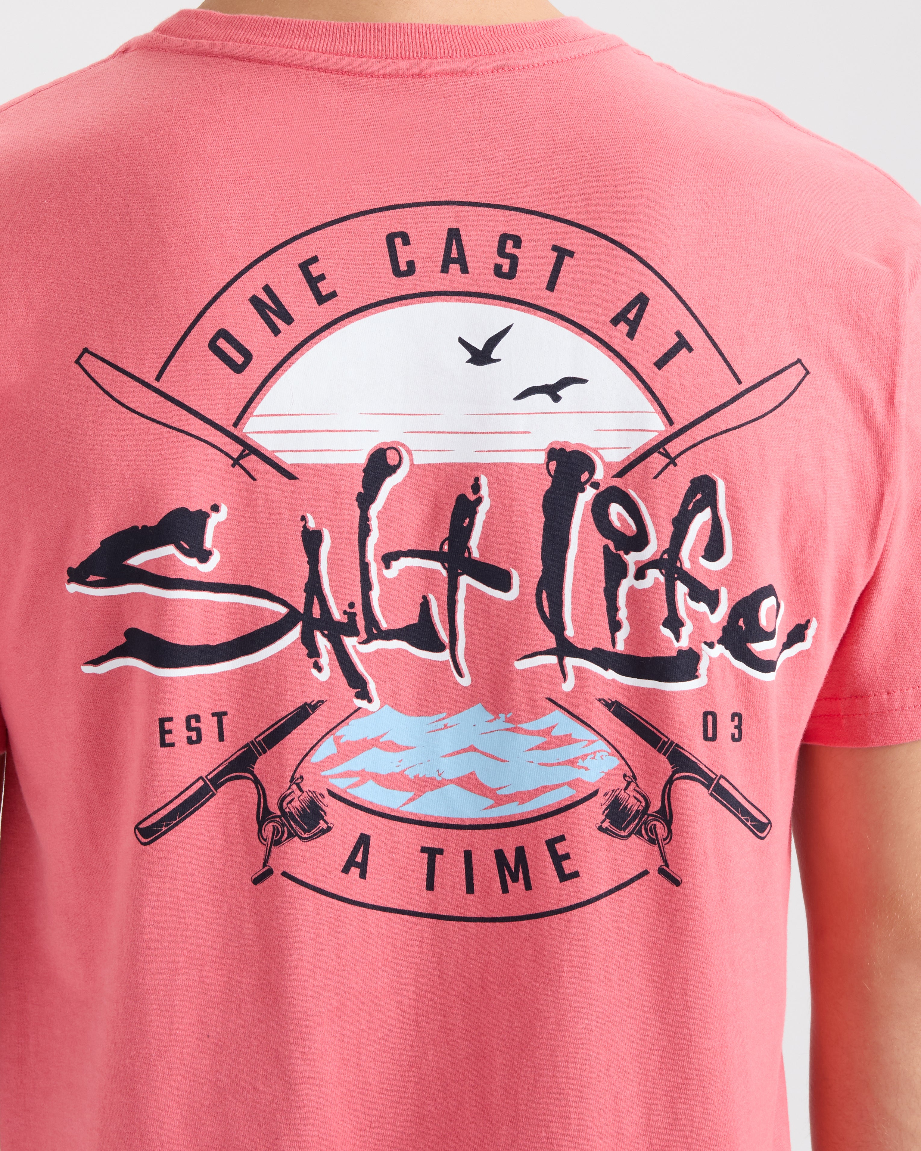 Men's One Cast At A Time Short Sleeve Tee