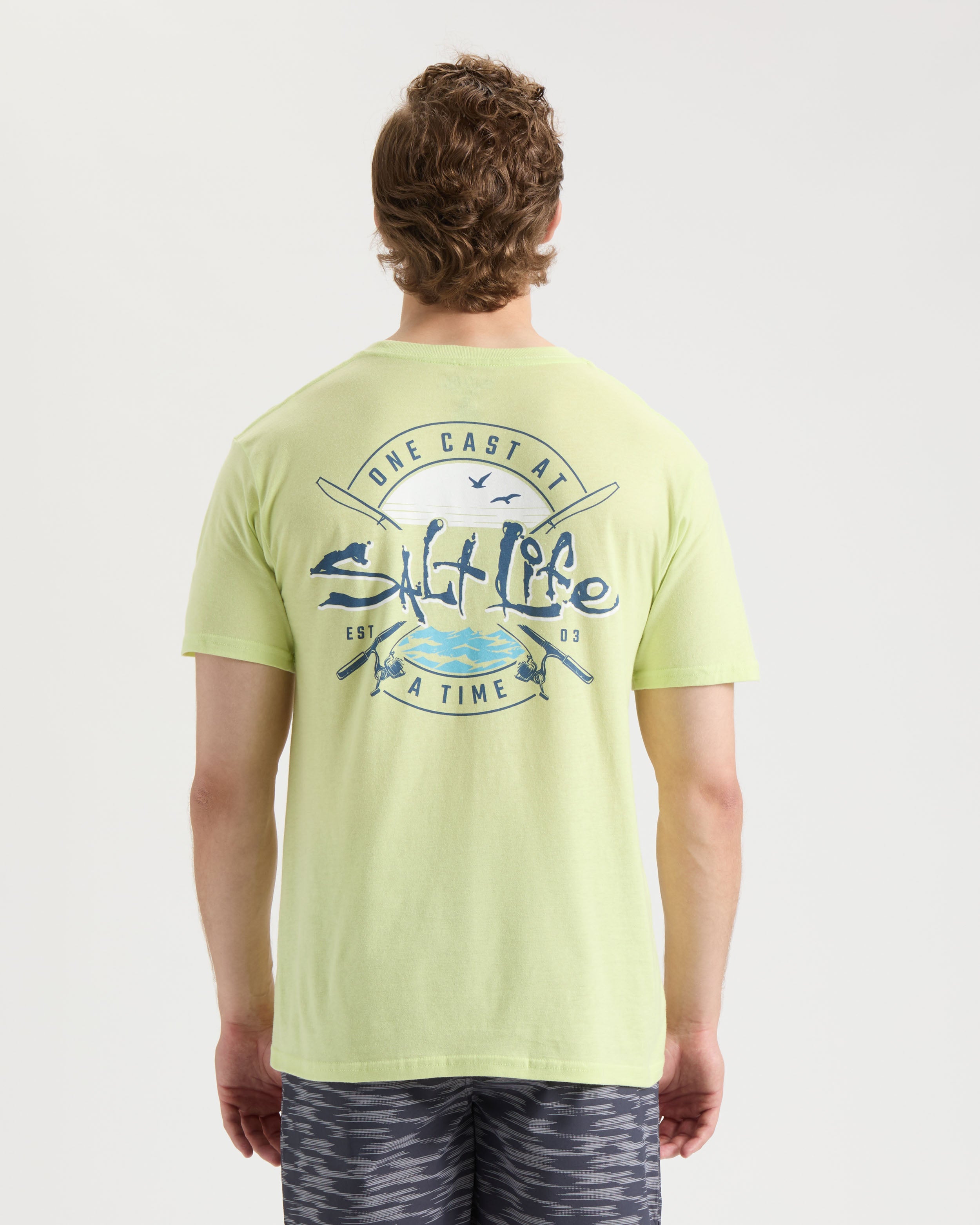 Men's One Cast at a Time Short Sleeve Tee