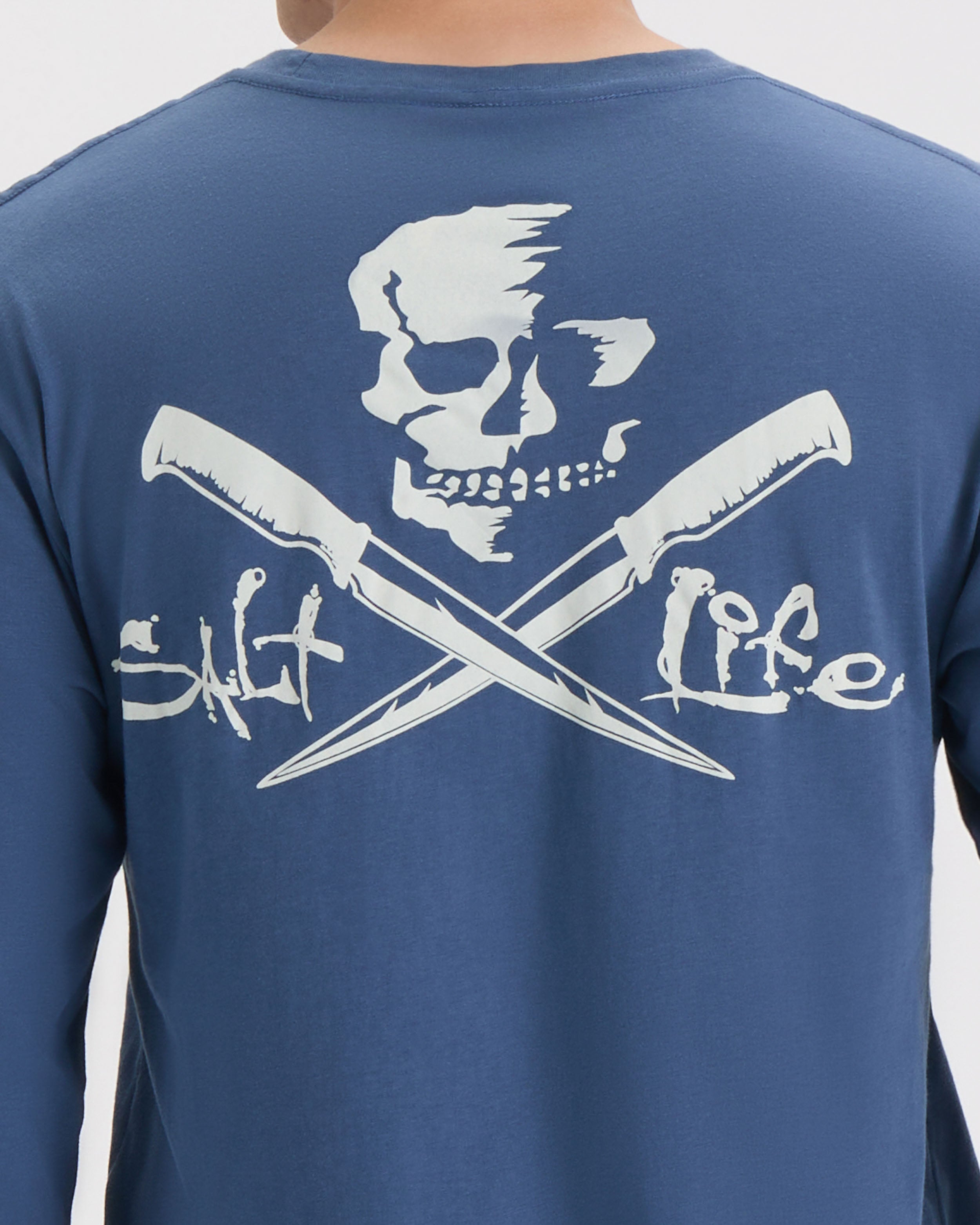 Men's Skull and Fillet Long Sleeve Shirt