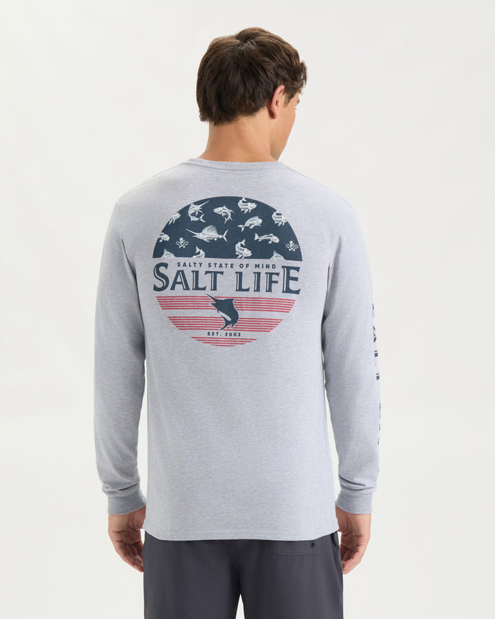 Men's Salty Honor Bones Long Sleeve Shirt