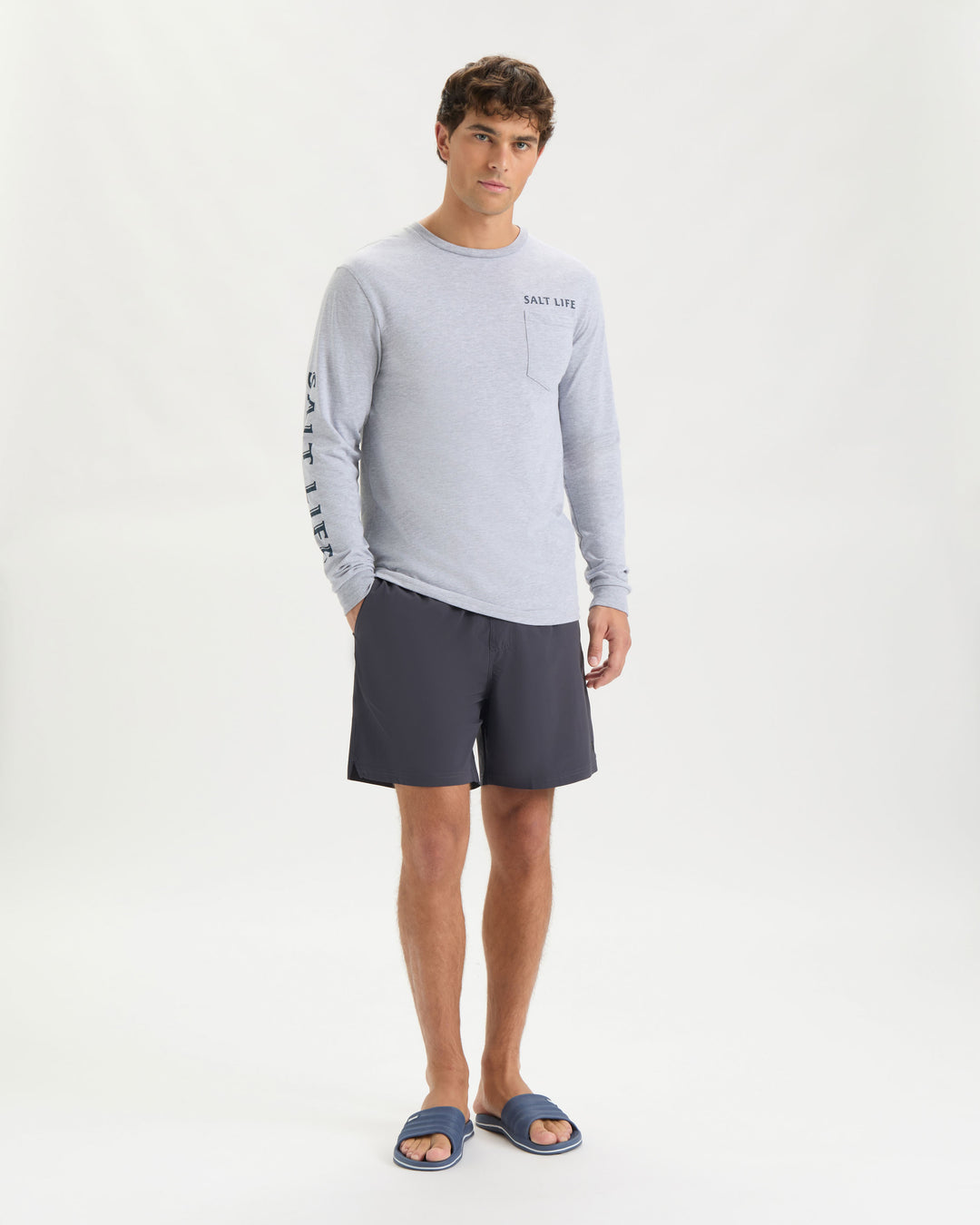 Men's Salty Honor Bones Long Sleeve Shirt