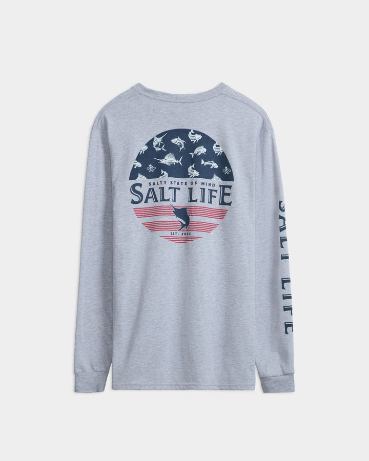 Men's Salty Honor Bones Long Sleeve Shirt