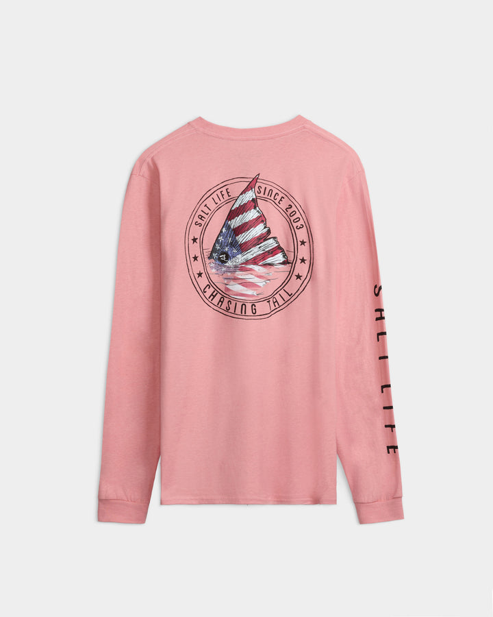 Men's Redfish and Stripes Long Sleeve Shirt