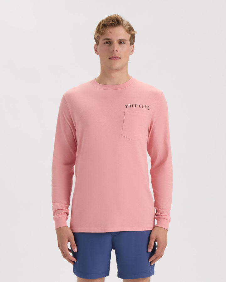 Men's Redfish and Stripes Long Sleeve Shirt