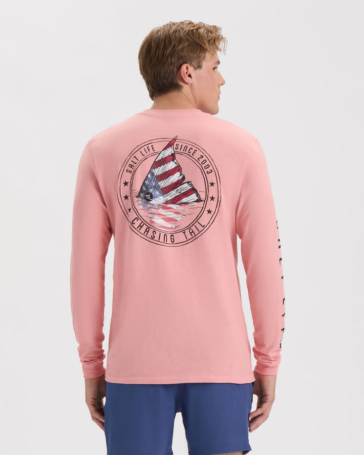 Men's Redfish and Stripes Long Sleeve Shirt