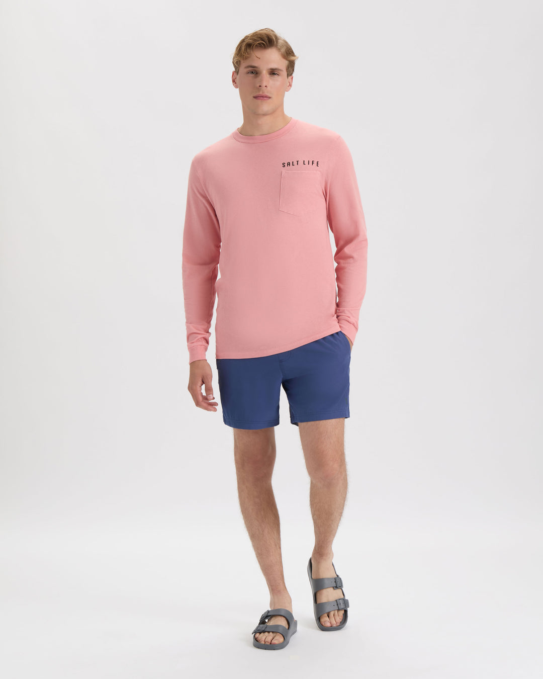 Men's Redfish and Stripes Long Sleeve Shirt