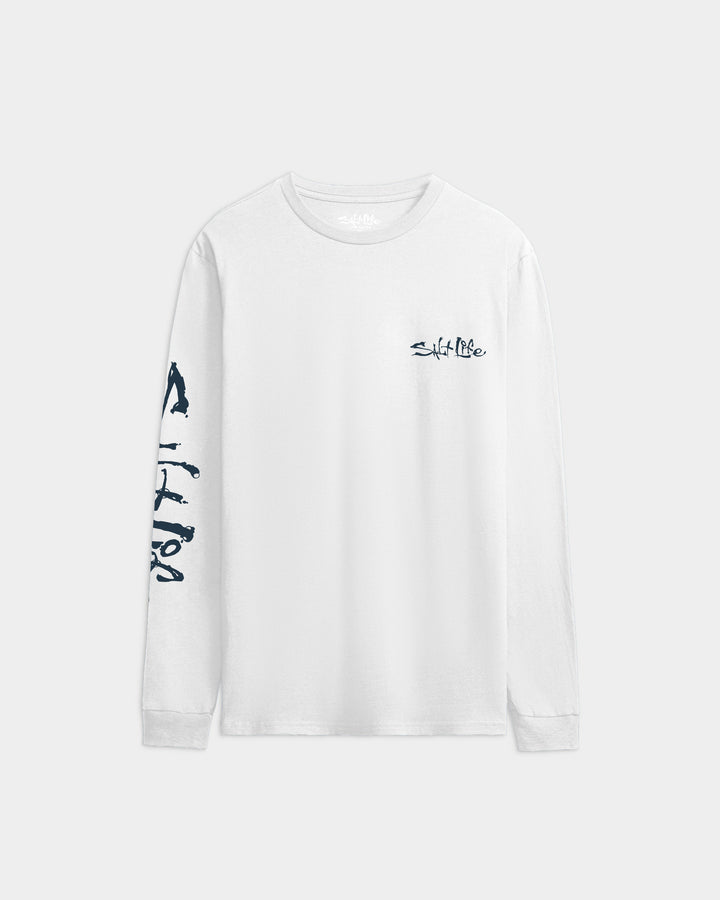 Men’s Liquid Depth Badge Long Sleeve Tee