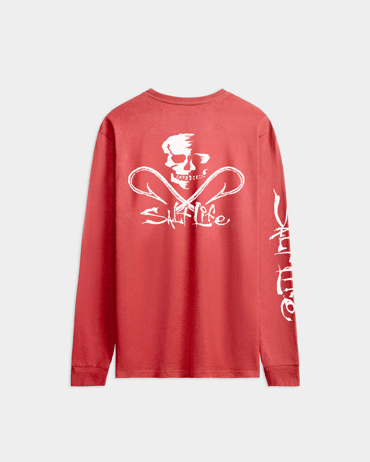Men's Skull and Hooks Long Sleeve Tee