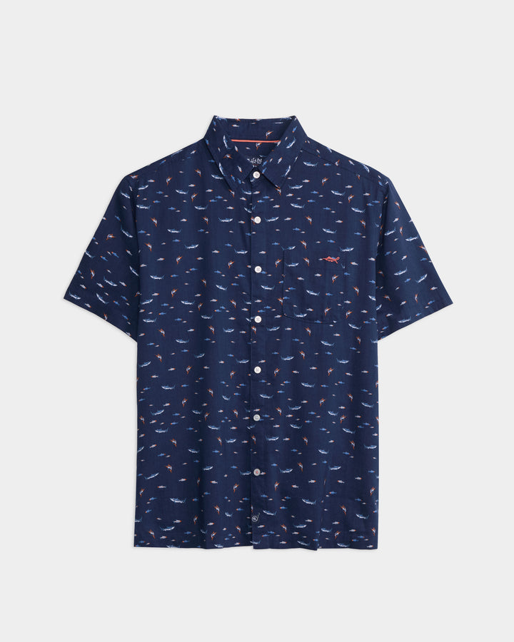 Men's Shark Bait Woven Short Sleeve Shirt