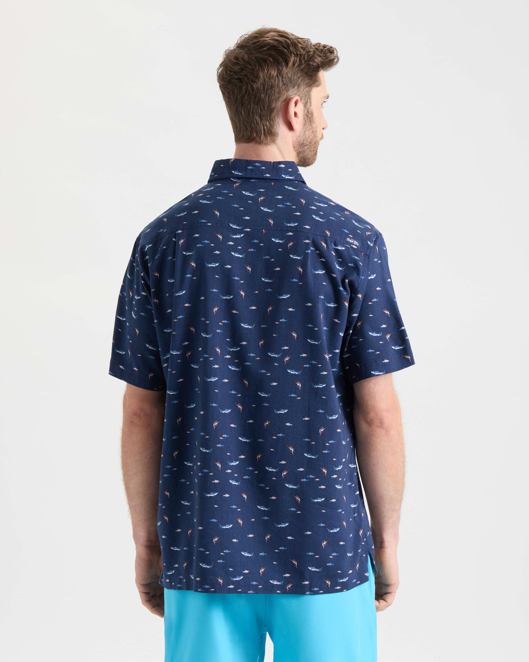Men's Shark Bait Woven Short Sleeve Shirt
