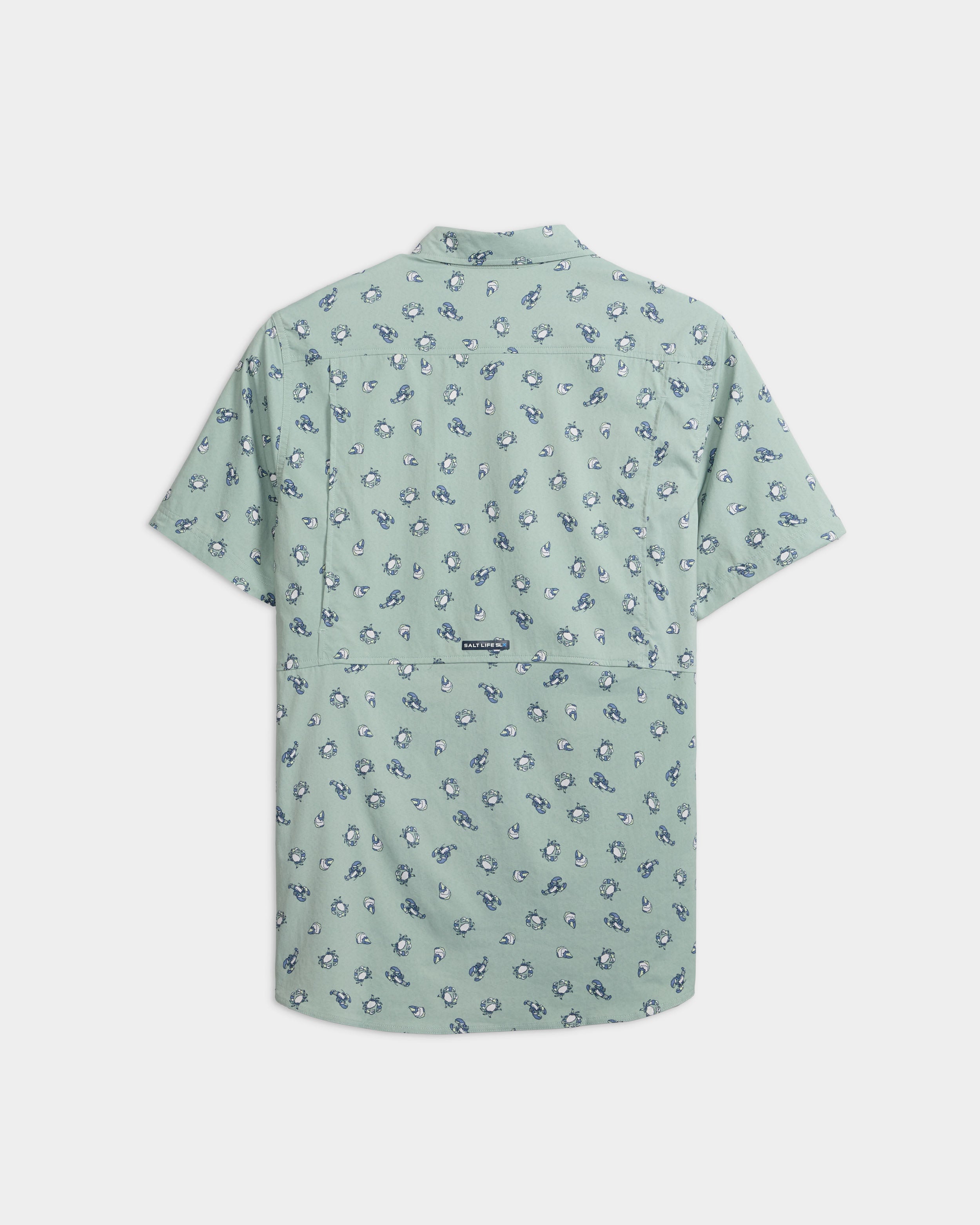 Men's Crustacean Life Woven Short Sleeve Shirt