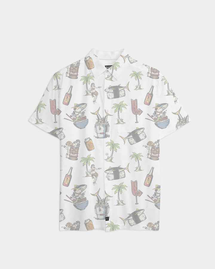Men's Poke Night Woven Short Sleeve Shirt