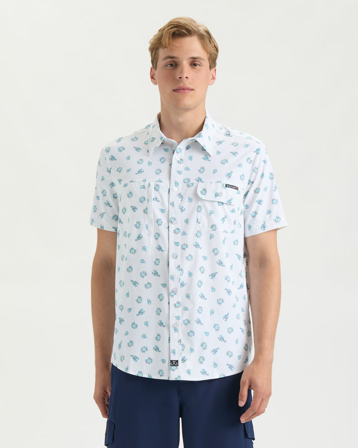 Men's Crustacean Life Woven Shirt