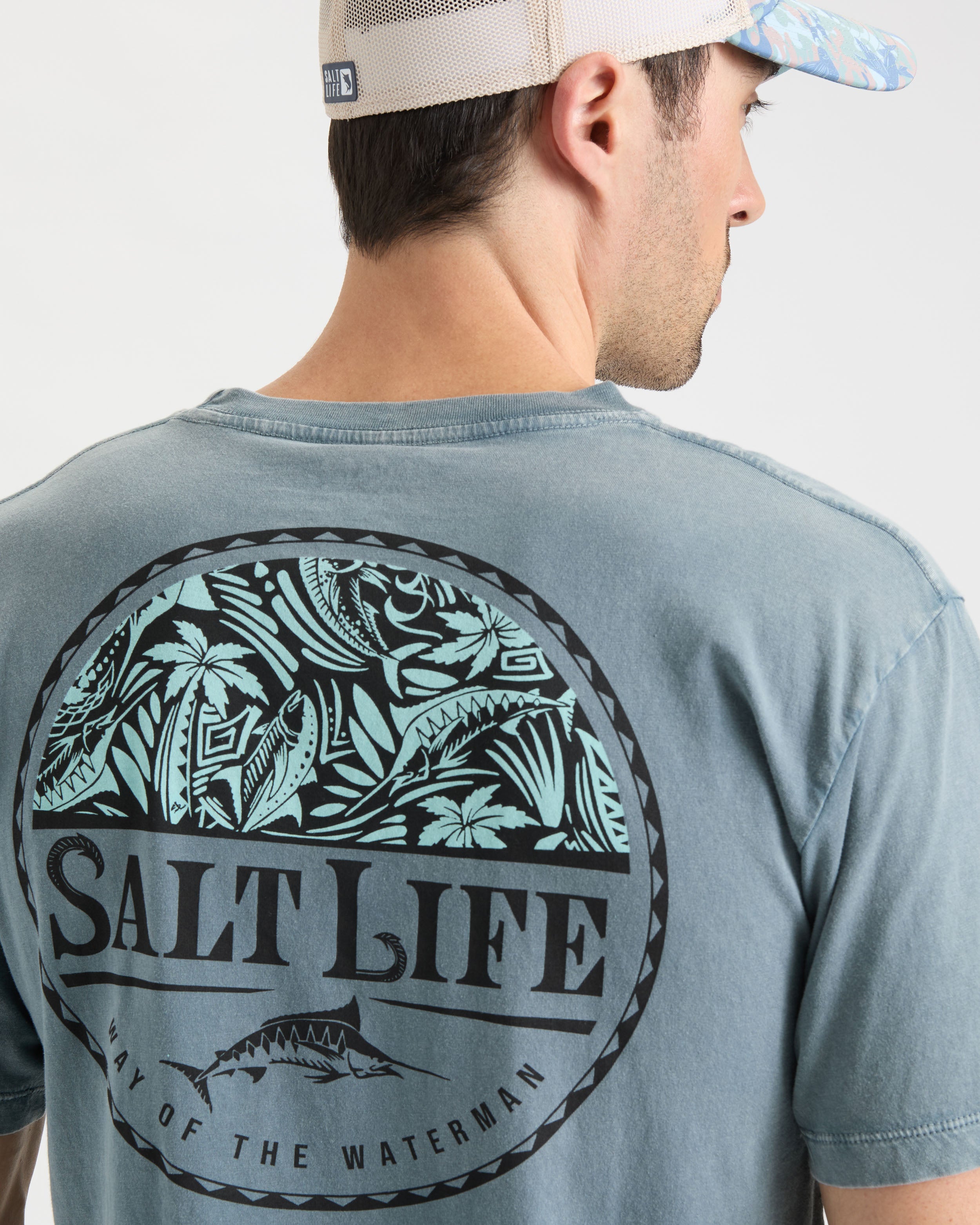 はみchan☆アリシアスタン SALTY FADE Logo Tee Stay Salty T-Shirt – Salty Grit