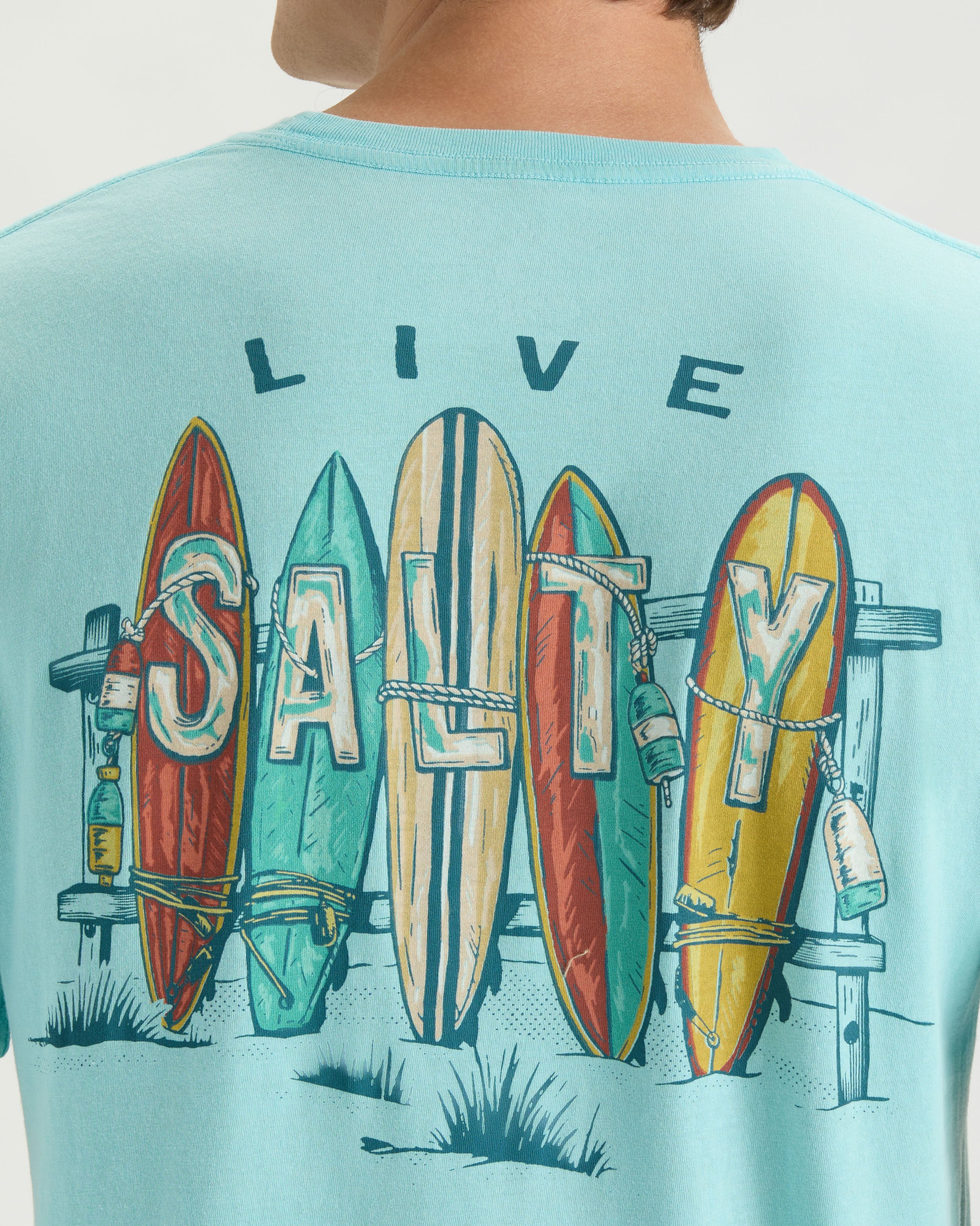 Men's Salty Lineup Short Sleeve Tee