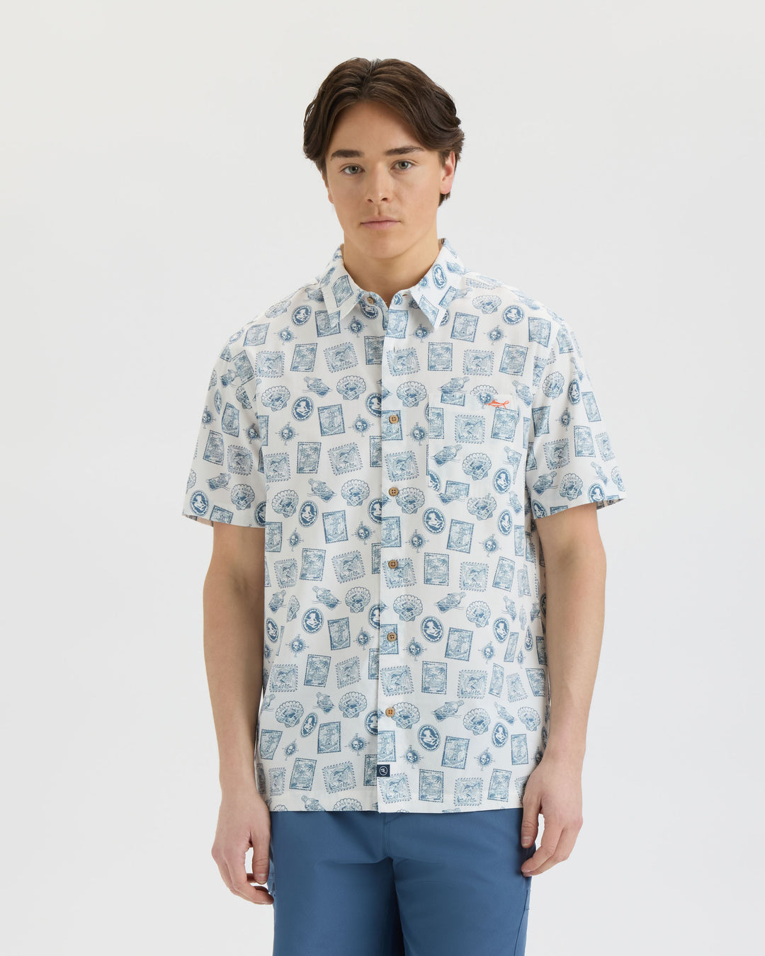 Men’s Voyager’s Stamps Performance Woven Shirt