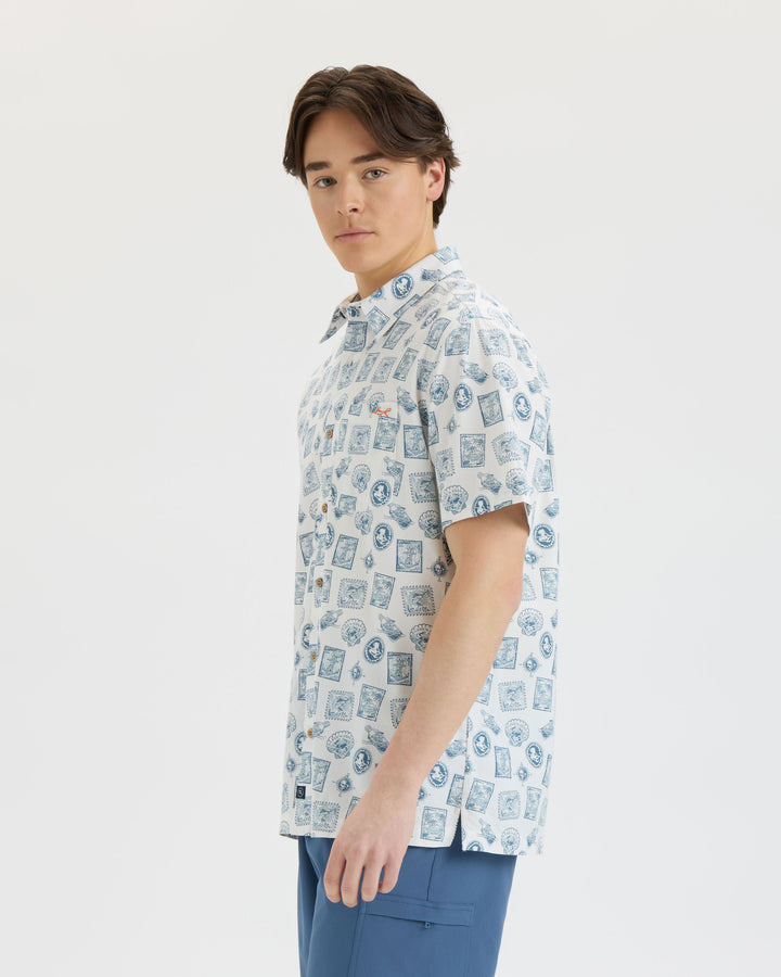 Men’s Voyager’s Stamps Performance Woven Shirt
