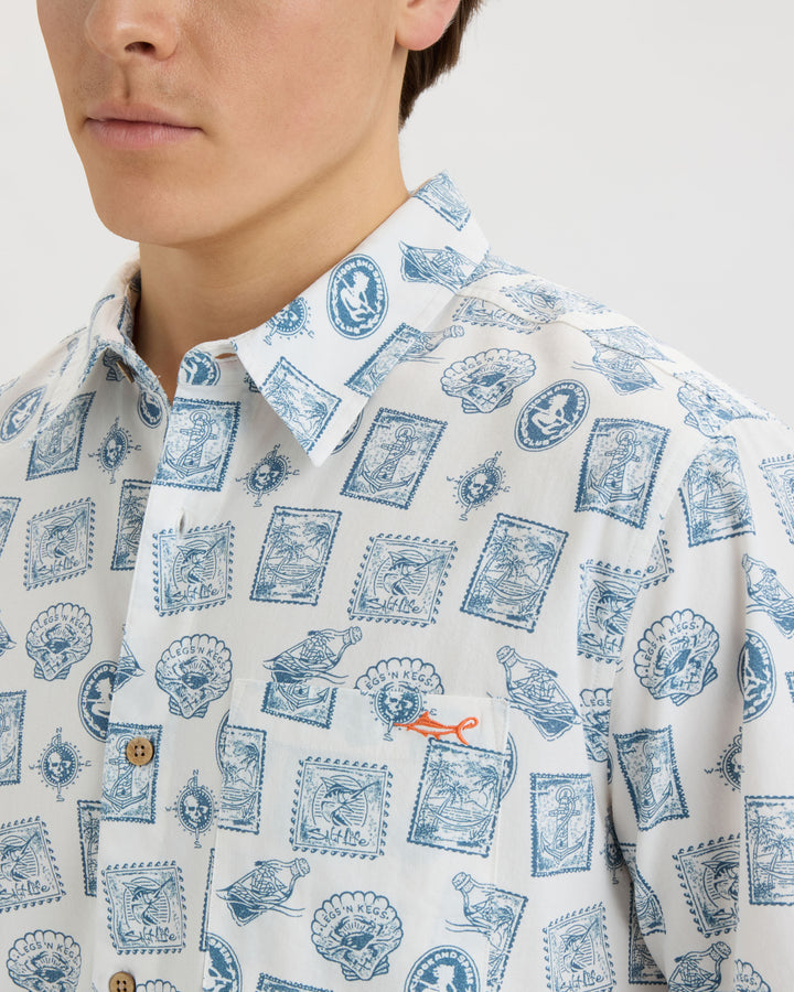 Men’s Voyager’s Stamps Performance Woven Shirt