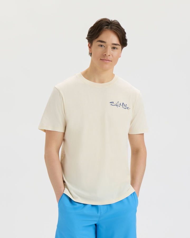 Men’s Sharks Americana Salt Wash Tee