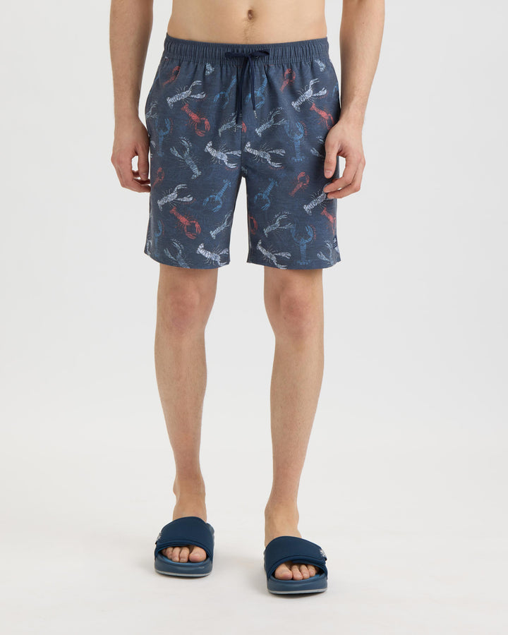 Men’s Harbor Claws Printed Volley Boardshorts