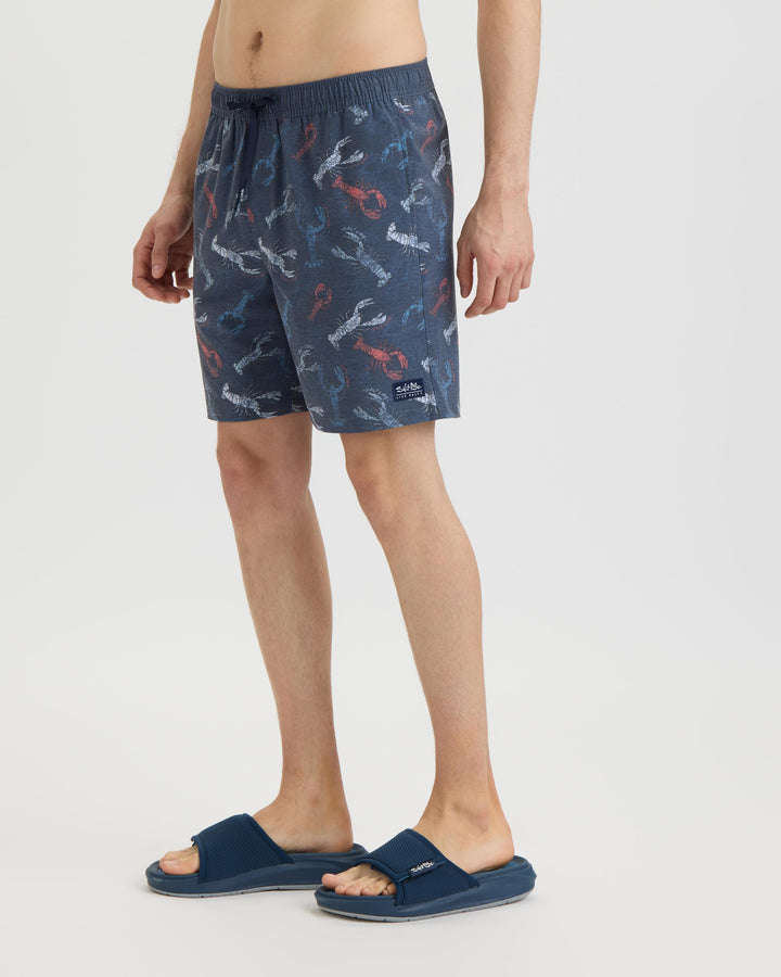 Men’s Harbor Claws Printed Volley Boardshorts