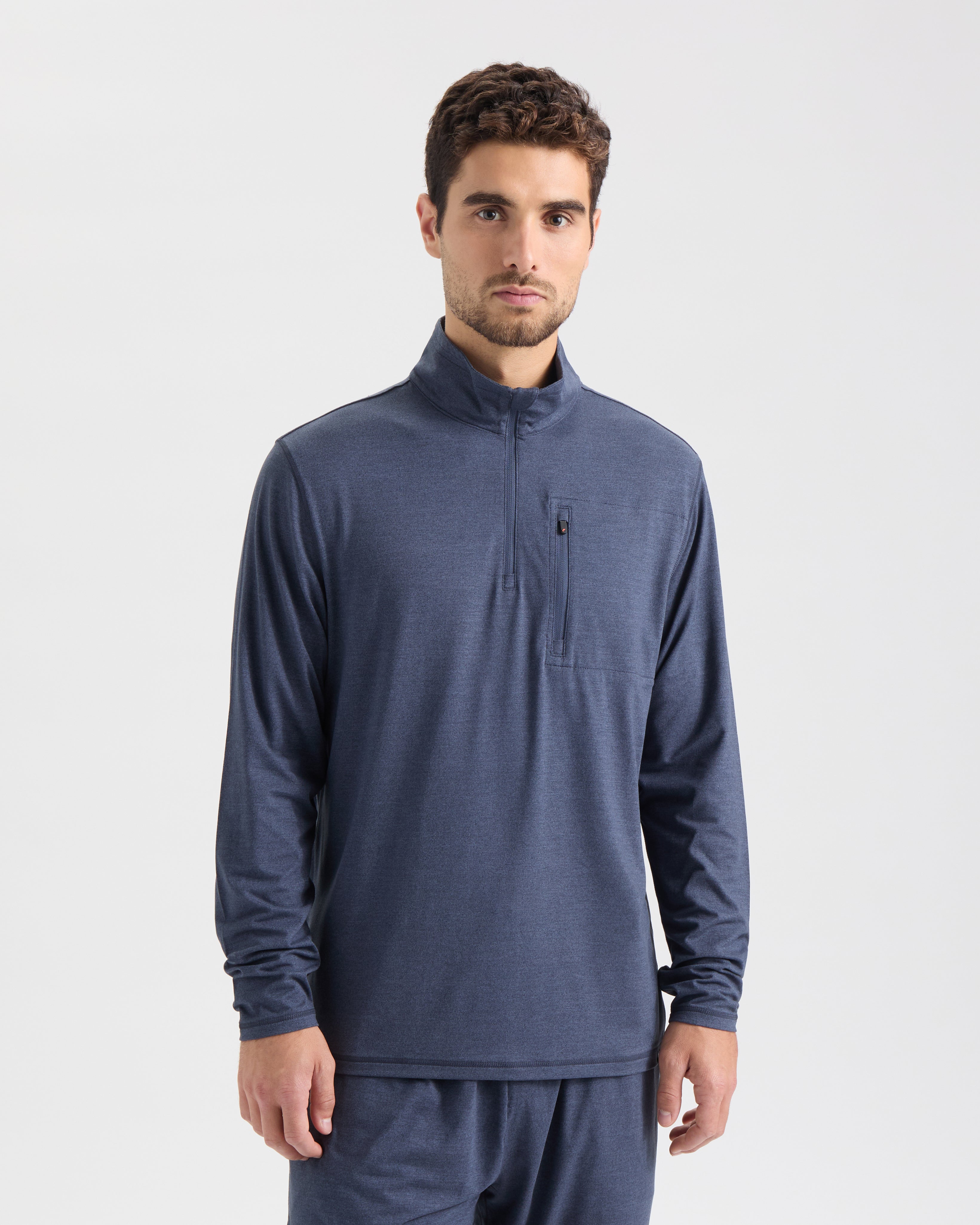Men's Stamina Zip Mock Neck Performance Pullover