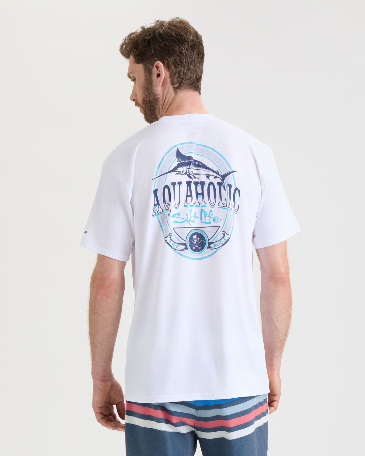T-shirt Homme Salt Life Performance UVapor Taille M - Vert, Polyester/spandex, Neuf Avec étiquette