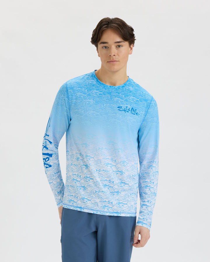 Men’s Current and Catch Fade 2.0 Perforated SLX Performance Tee