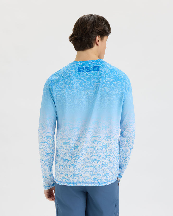 Men’s Current and Catch Fade 2.0 Perforated SLX Performance Tee