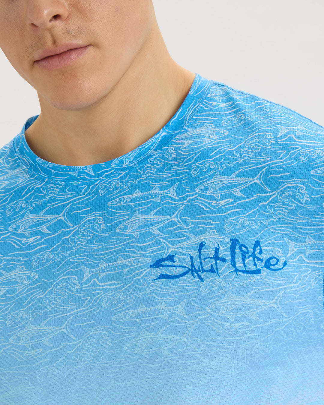 Men’s Current and Catch Fade 2.0 Perforated SLX Performance Tee