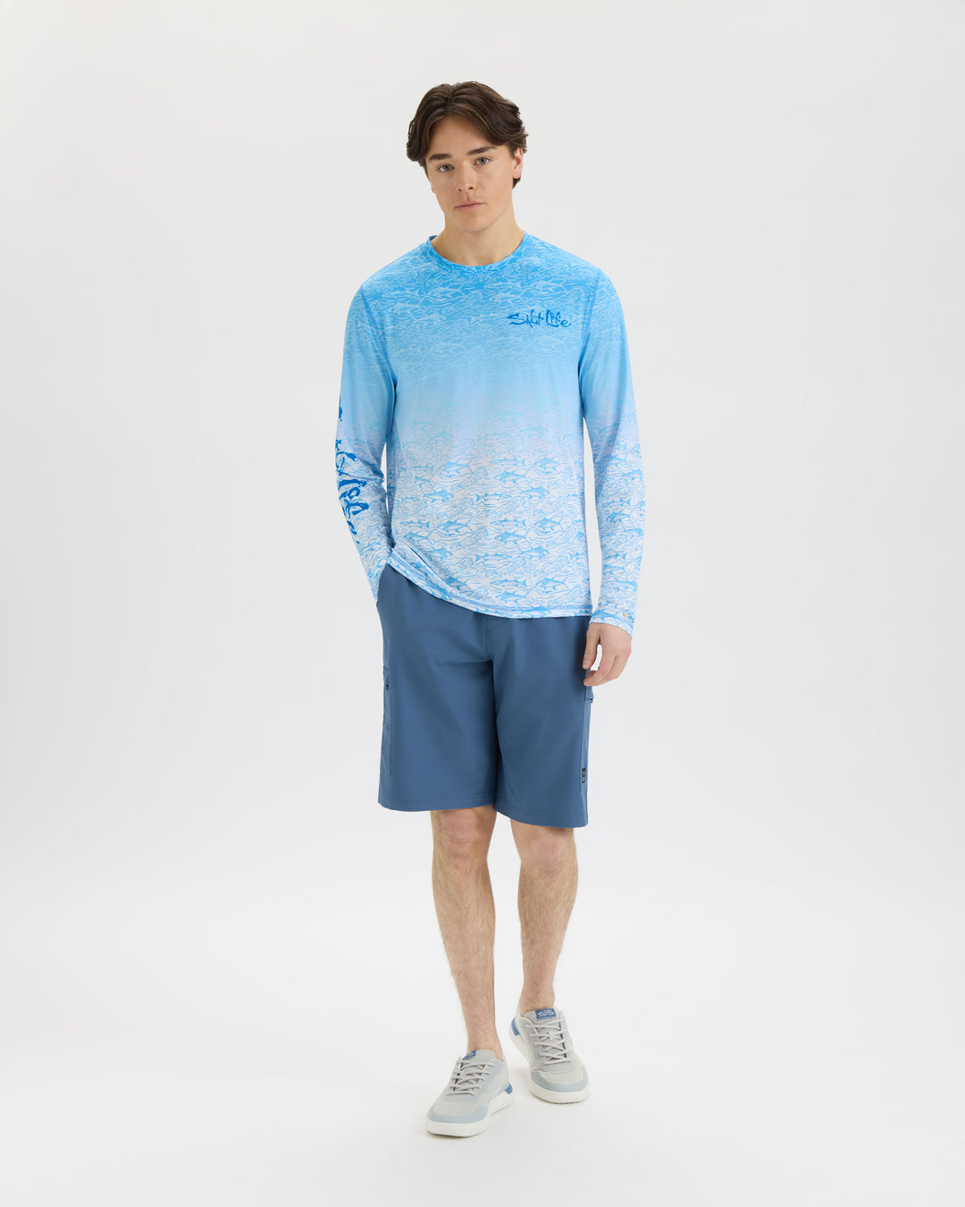 Men’s Current and Catch Fade 2.0 Perforated SLX Performance Tee