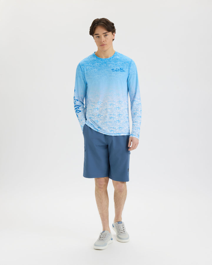 Men’s Current and Catch Fade 2.0 Perforated SLX Performance Tee