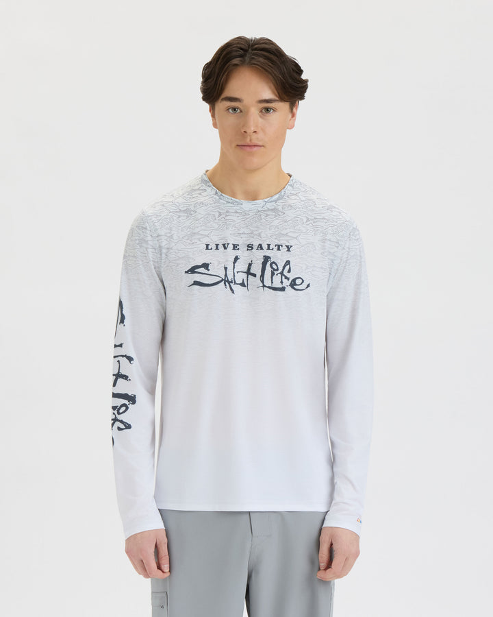 Men’s Current and Catch Fade Perforated SLX Performance Tee