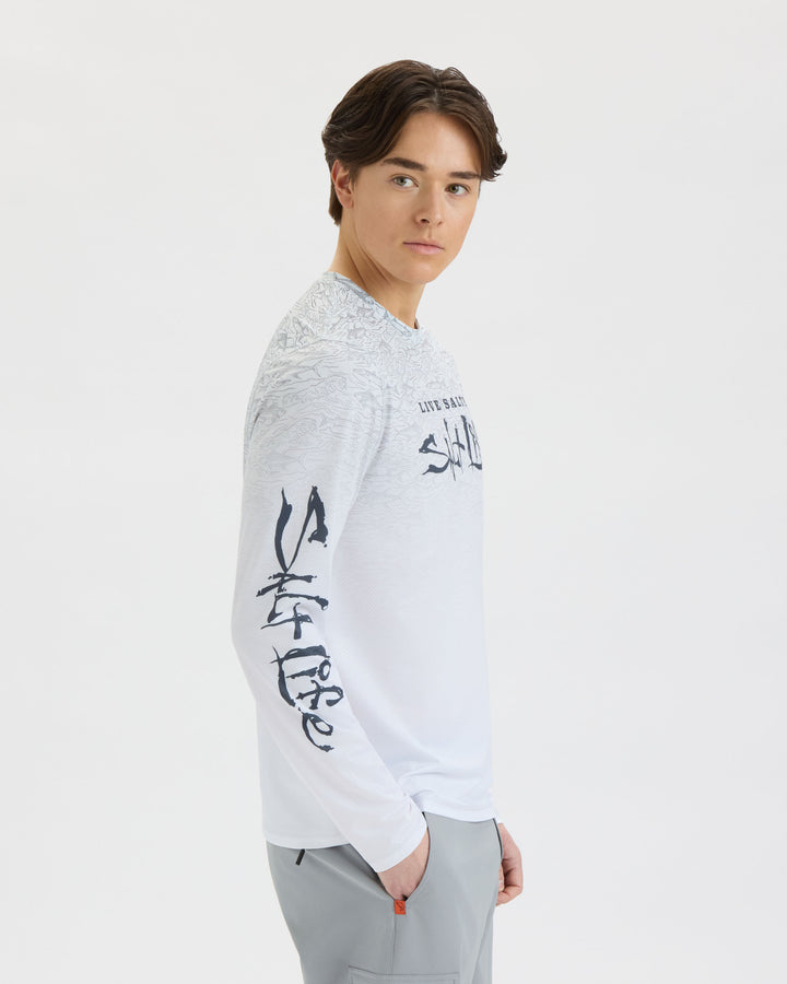 Men’s Current and Catch Fade Perforated SLX Performance Tee