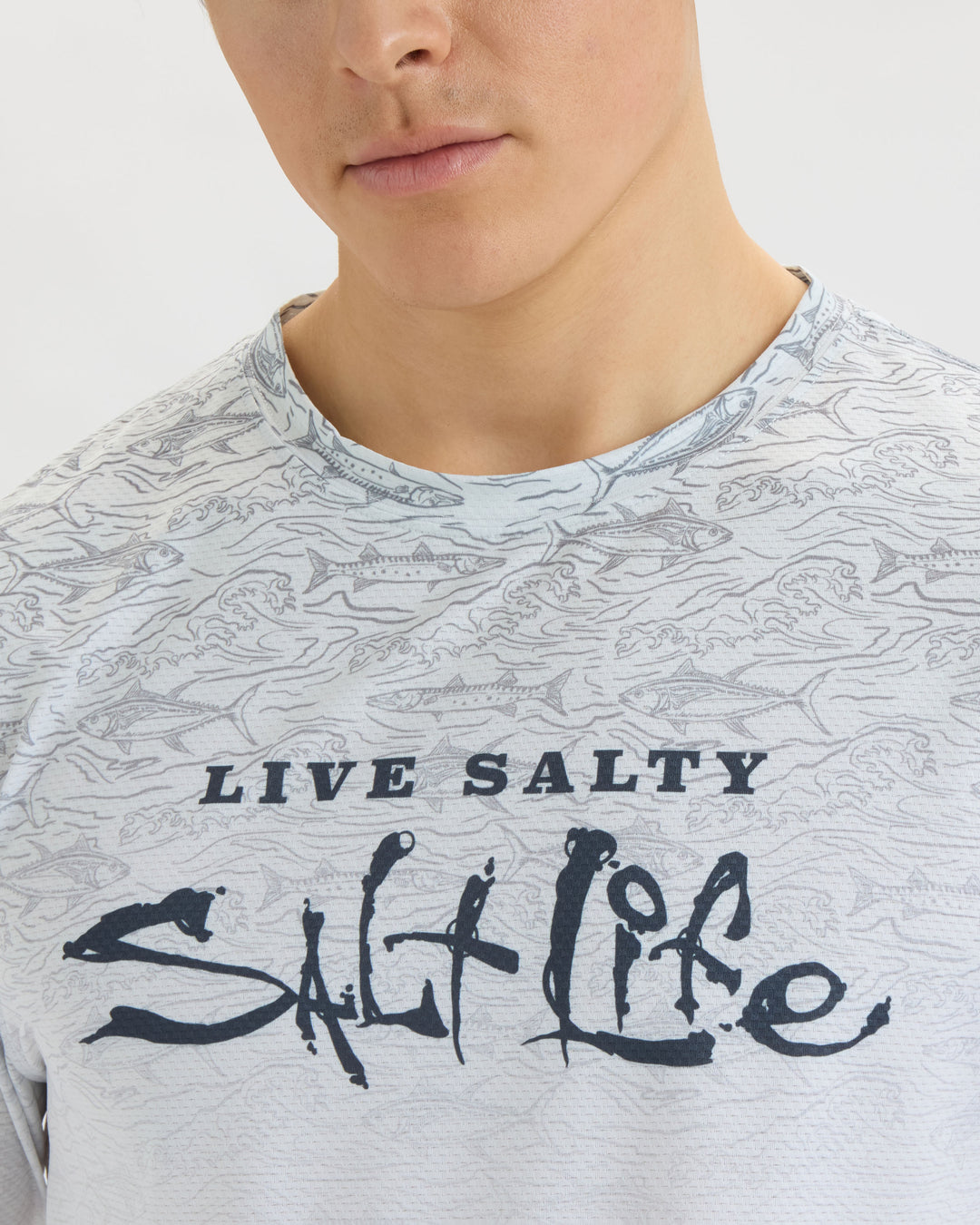 Men’s Current and Catch Fade Perforated SLX Performance Tee