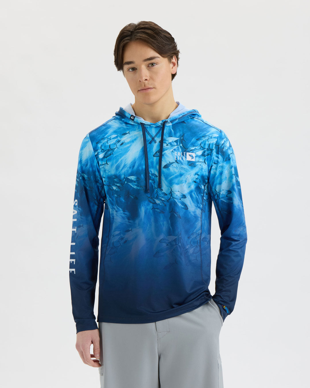 Men’s Tuna Tactics Fade Perforated SLX Performance Hoodie