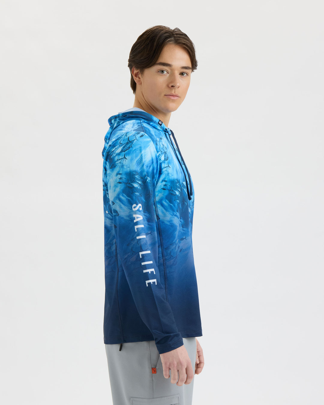 Men’s Tuna Tactics Fade Perforated SLX Performance Hoodie