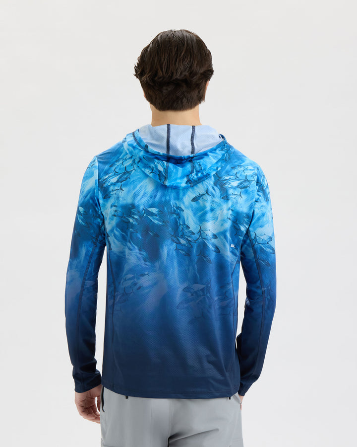 Men’s Tuna Tactics Fade Perforated SLX Performance Hoodie