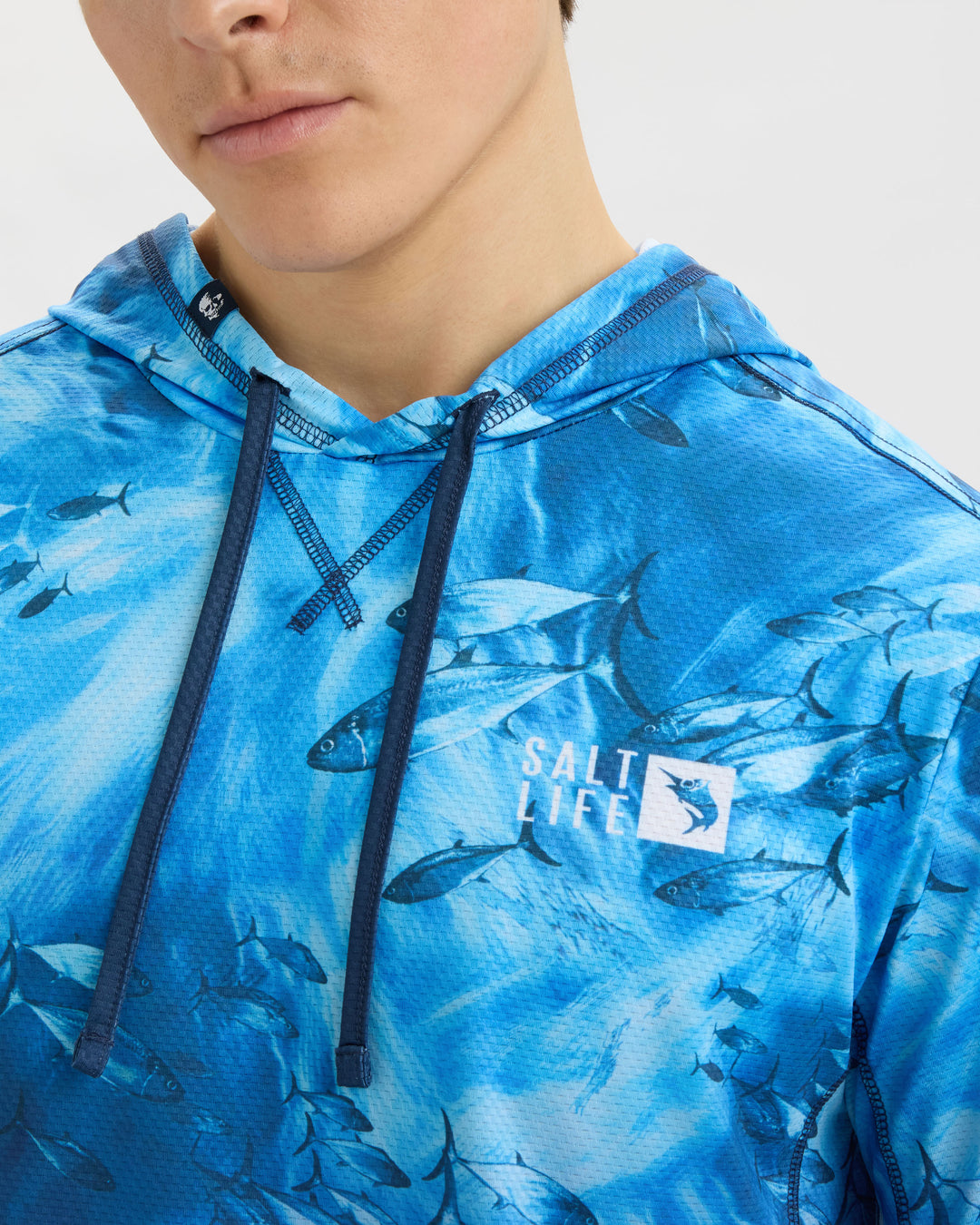 Men’s Tuna Tactics Fade Perforated SLX Performance Hoodie