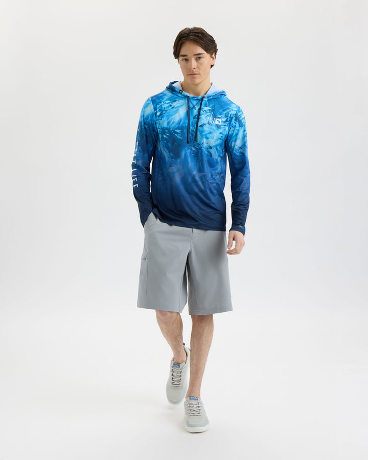 Men’s Tuna Tactics Fade Perforated SLX Performance Hoodie