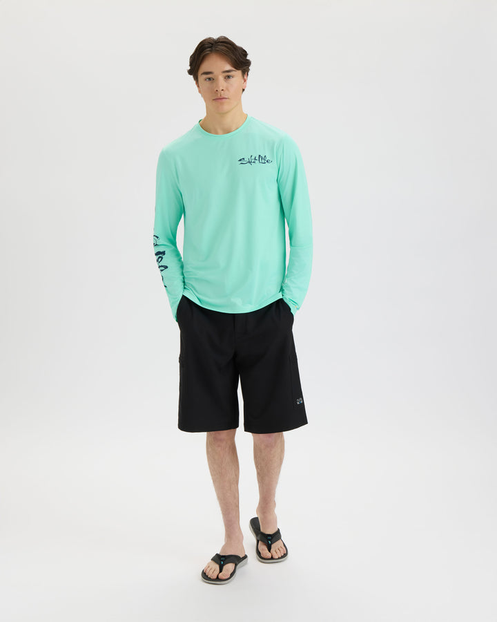 Men’s Salt Water Perforated SLX Performance Tee