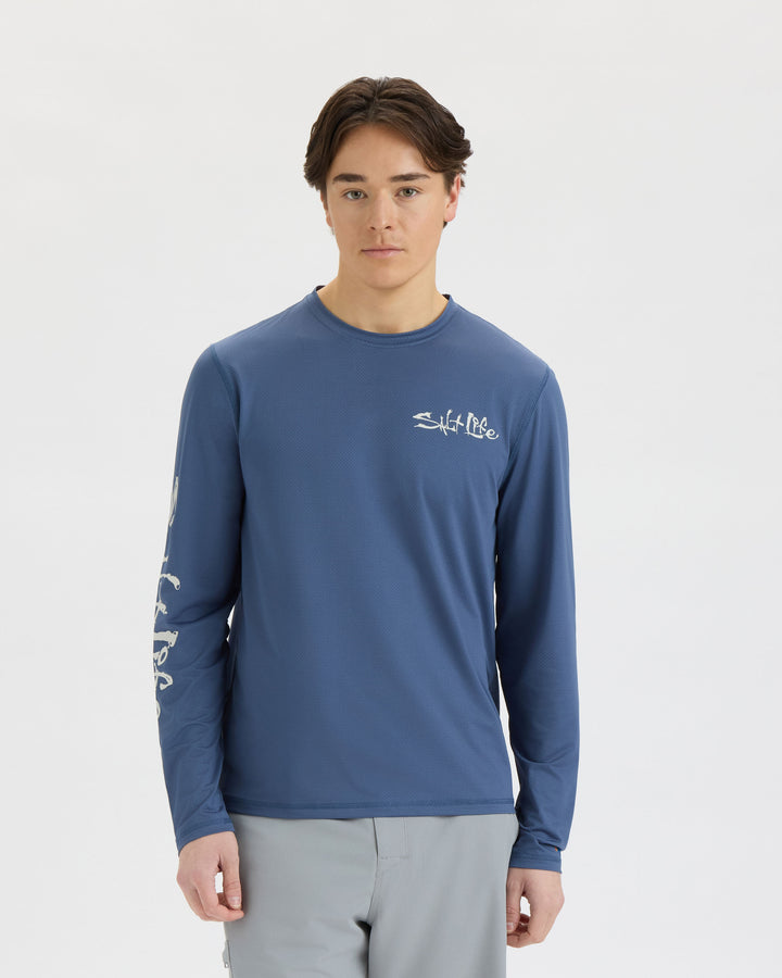 Men’s Salt Water Perforated SLX Performance Tee