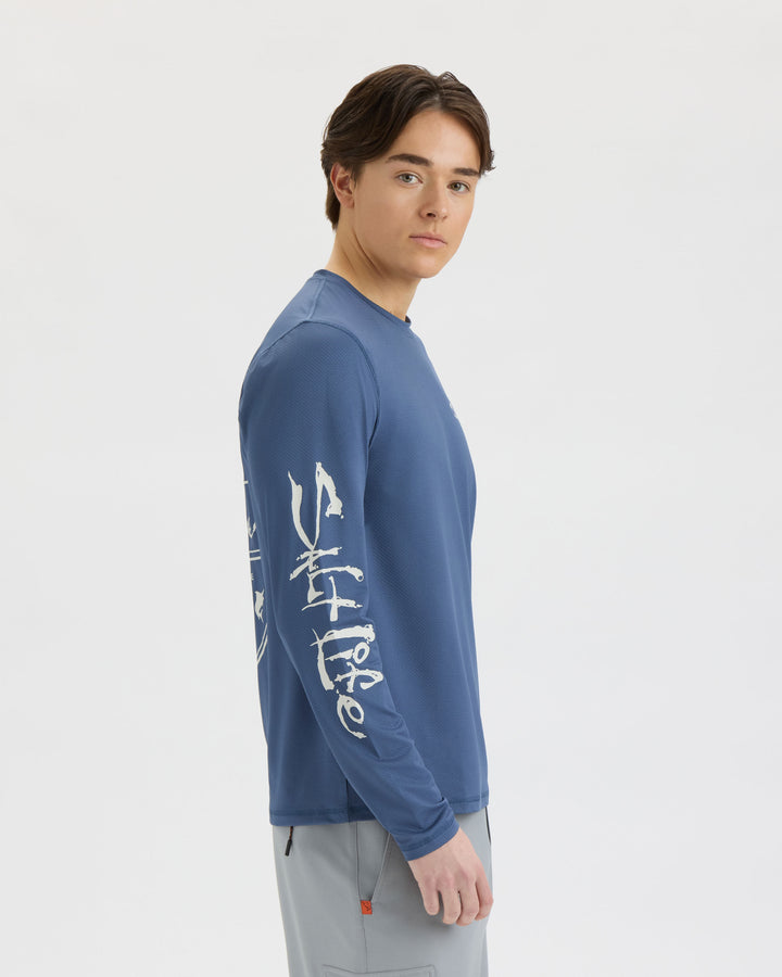 Men’s Salt Water Perforated SLX Performance Tee