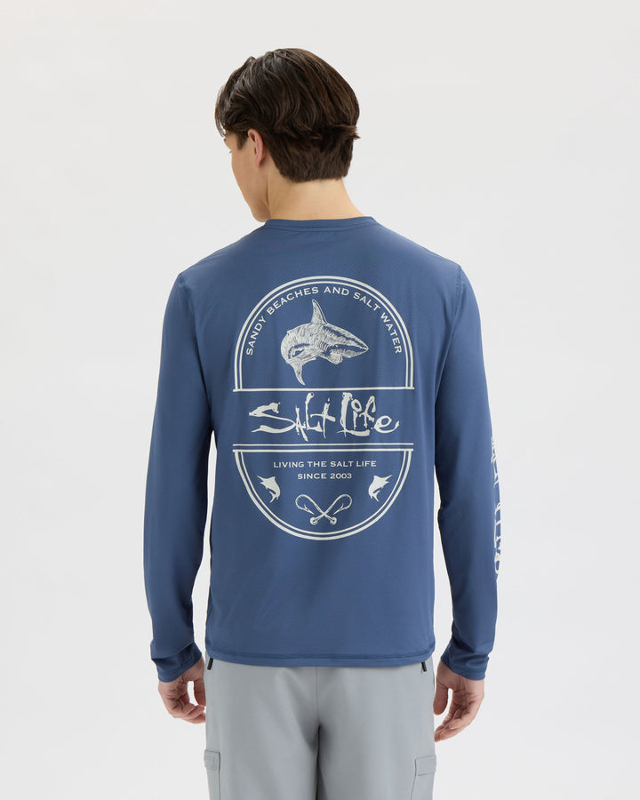 Men’s Salt Water Perforated SLX Performance Tee