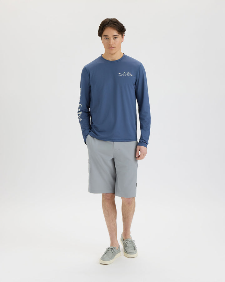 Men’s Salt Water Perforated SLX Performance Tee