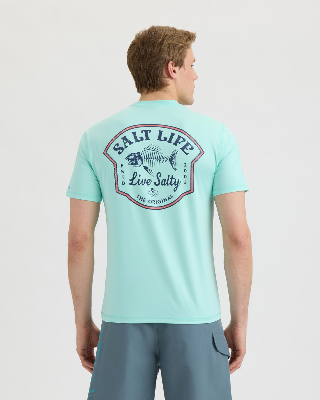 Men’s Bone Fish Crest SLX Performance Short Sleeve Tee