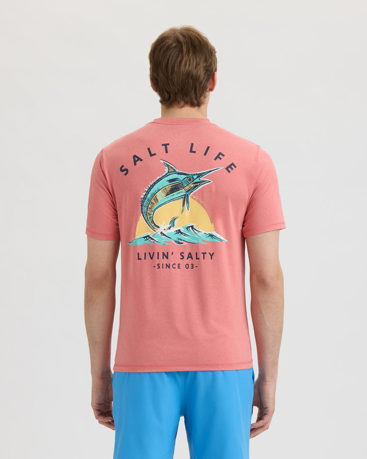 Men’s Livin Salty SLX Performance Short Sleeve Tee