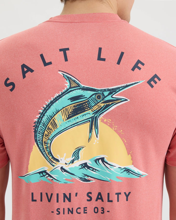 Men’s Livin Salty SLX Performance Short Sleeve Tee