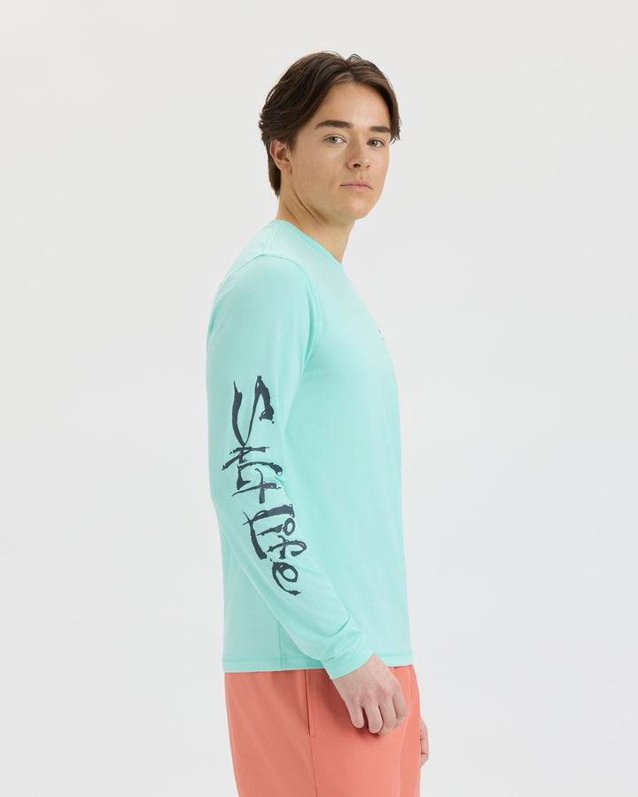 Men’s Liquid Depth Badge Long Sleeve SLX Performance Tee